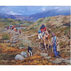 Naseeb Khan, 30 x 36 Inch, Oil on Canvas, Landscape Painting, AC-NSBK-010 Naseeb Khan, 30 x 36 Inch, Oil on Canvas, Landscape Painting, AC-NSBK-010